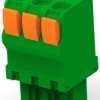 PCB terminal, 3 pole, pitch 3.81 mm, AWG 30-14, 9 A, push-in spring connection, green, 1986720-3