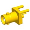 HD BNC panel socket 75 Ω, solder connection, straight, 034-1032