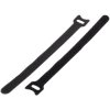 Basetech 98001c372 Hook-and-Loop Cable Tie 200x13mm Black Reusable