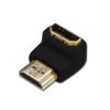 Adapter Hdmi Highspeed 2.0 Z Eth. Kątowy Typ Hdmi A/Hdmi A, M/Ż Czarny...