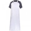Fartuch z nitrylu i PVC klamra regulacyjna na szyi wymiary: 115 x 90 cm kolor biały rozmiar Uniwersalny CORP TABNIT