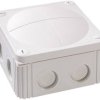 Skrzynka przyłączeniowa Wiska Combi 607/leer, IP66/IP67, (D x S x W) 110 x 110 x 66 mm, szaro-biały (ral 7035), 1 szt.