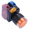 YW1L-AF2E11Q3A Amber 12V illuminated 22mm Maintained Shrouded Push Button Switch 1NO-1NC IP65 IDEC