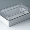ABS enclosure, (L x W x H) 202 x 122 x 75 mm, transparent, IK07, C7020044