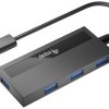 Wyposaż w 4-portowy koncentrator USB 3.0 i adapter dla USB-C
