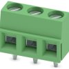 PCB terminal, 3 pole, pitch 5.08 mm, AWG 26-16, 13.5 A, screw connection, green, 1729131
