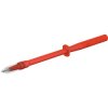 Test probe, socket 4 mm, rigid, 1000 V, CAT II, red, 24.0238-22