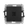 Icon Mechanizm Gniazda Pojedynczego Hdmi 2.0, Bez Pola Opisowego Czarny Mat...