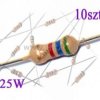 Rezystor węglowy 910 kOhm 0,25W ( min. x10szt)