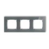 Icon Ramka Uniwersalna Potrójna Kwadratowa - Efekt Szkła (Ramka: Grafitowa...