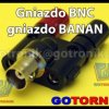 Adapter - przejściówka gniazdo BNC na 2x gniazdo banan 4mm