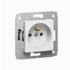 CARIVA Gniazdo pojedyncze z uziemieniem z przesłonami białe 16A-250V 773625 LEGRAND