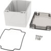 PC enclosure, (L x W x H) 119 x 89 x 80 mm, light gray (RAL 7035), IP66, 1554G2GYSL