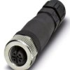 Złącze wielostykowe przemysłowe 5-pinowe M12 Montaż na kablu Gniazdo Phoenix Contact