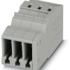 COMBI jack, plug-in connection, 0.08-4.0 mm², 3 pole, 24 A, 6 kV, gray, 3042269