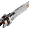 Lampka kontrolna do montażu panelowego 10.8 → 13.2V dc Pomarańczowy 6mm LED Chrom RS PRO