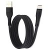 Kabel USB-C do USB-A magnetyczny zwijany sprężyna czarny 60W 1m