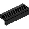 Extruded heatsink, (L x W x H) 94 x 30 x 28 mm, 6.5 to 2.02 K/W, black anodized, SK 125 94 SA