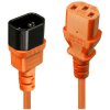 Lindy 30474 1m IEC Extension Cable, Orange
