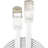 LINDY 47542 RJ45 Patch Cable Cat.6A U/FTP Flat 2m White