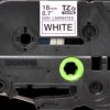 Labelling tape cartridge, 18 mm, tape white, font black, 8 m, TZE-N241