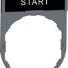Label holder, printed with “START”, for Harmony XB4/XB5, ZBY2303C0