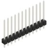 Pin header, 12 pole, pitch 2.54 mm, straight, black, 10048544