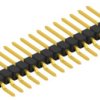 Pin header, 15 pole, pitch 2.54 mm, straight, black, 10050526