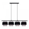 Lampa wisząca na listwie ESTELA na E27, czarno-szare klosze K-5173 Kaja Lighting
