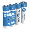 Ansmann 5035092 AA - Pack of 4 Digital NiMH Rechargeable Batteries 2850mAh