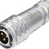 Złącze okrągłe męskie push-pull Weipu SF1210/P3 I, 3 pin, 250 V/AC, IP67, do lutowania