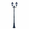 Latarnia ogrodowa zewnętrzna LOZANA, czarno złota IP44 na E27 243cm K-7006A2/2 CZARNY Kaja Lighting