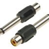 Przejściówka wtyk Jack 6,35mm mono na gniazdo RCA