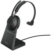 Jabra 26599-889-989 Jabra Evolve2 65 USB-A UC Mono with Charging Stand - Black