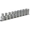 Teng M1210 Socket Clip Rail Set of 9 External TORX 1/2in Drive