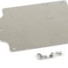 Mounting plate, steel, (L x W x H) 108 x 76 x 1.63 mm, gray, for series 1555FF/1555F2F, 1555FFPL