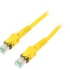 Patch cord S/FTP 6a linka Cu PUR żółty 3m 27AWG Żyły: 8 09488585745030