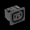 3-pin IEC C14 Computer 230VAC Mains Female Socket for Housing