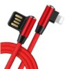 Kabel Usb - Lightning Kątowy Czerwony 1M Lb0151 Libox
