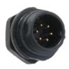 SPP1312-6WZ-P Wtyk 6 pin, zakręcane na obudowę, wodoodporny - gwint zewnętrzny