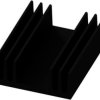 Extruded heatsink, (L x W x H) 37.5 x 29 x 11.5 mm, 15.7 to 6.8 K/W, black anodized, 10018936