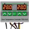 Regulator Temperatury - Termostat Cyfrowy Alarm 2X1 Podwójny Tes-Duo-24V