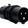 Wtyczka przemysłowa - przenośna 16A 3p 200V-250V /FE/ IP44 czarna