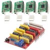 CNC Shield V3 Bundle with 4 pieces A4988 Steppera drivers Stepper with heat sink for 3D printer compatible with Arduino