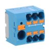 Blok Rozdzielczy Ptfix 10/6X4 Bu, Niebieskie Złącze Przemysłowe - 6 Punktów...