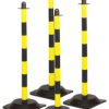 Bariera ochronna Słupek odgradzający Ø 60mm wysokość bariery 900mm Czarny, żółty