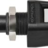 Quick pressure clamp, 12.5 mm, white, 30 VAC/60 VDC, 5 A, flat plug/solder connection, nickel-plated, ESD 6554 / WS
