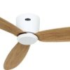 CasaFan ECO PLANO II 132 WE-EN WiFi Flügel Eiche natur Wentylator sufitowy 28 W (Ø x W) 132 cm x 160 mm biały pilot zdal