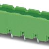 Pin header, 2 pole, pitch 7.62 mm, straight, green, 1812979