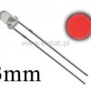 LED 3mm czerwona przezro. 5800mcd